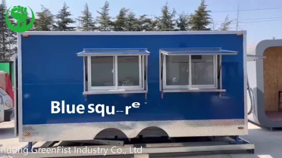 Beautiful Chinese Made Mobile Food Van Trailer Mini Style of Street Breakfast Shop for Sale