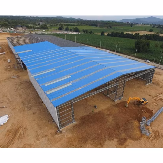 Low Cost Workshop Structural Fabrication Storage Shed Warehouse Construction Steel Building Material with Welded H Section