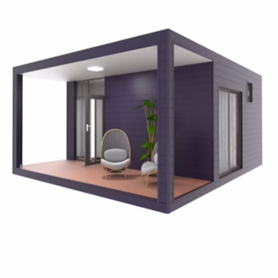 New Design Luxury Expandable Container House Prefab Container Shop with Balcony for Wholesale