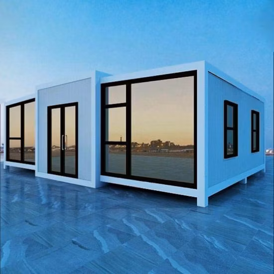 20/40FT Expandable Prefabricated Modular Steel Structure Portable Tiny Home Caravan Construction Villa Camp House Prefab Mobile Expandable Container House