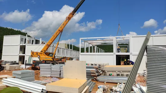 20FT Double Storey Prefab Modern Modular Labor Camp Detachable Container Office Prefab House for Sale