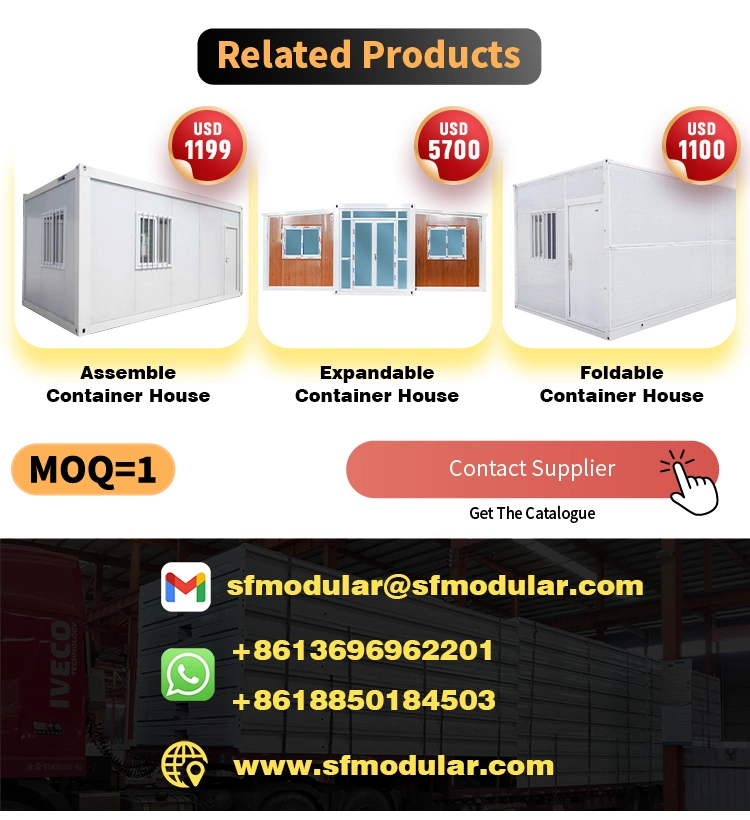 Popular Corrugated Luxury Modular Prefab Homes Expandable Container House Bedroom Prefab Glass Tiny House