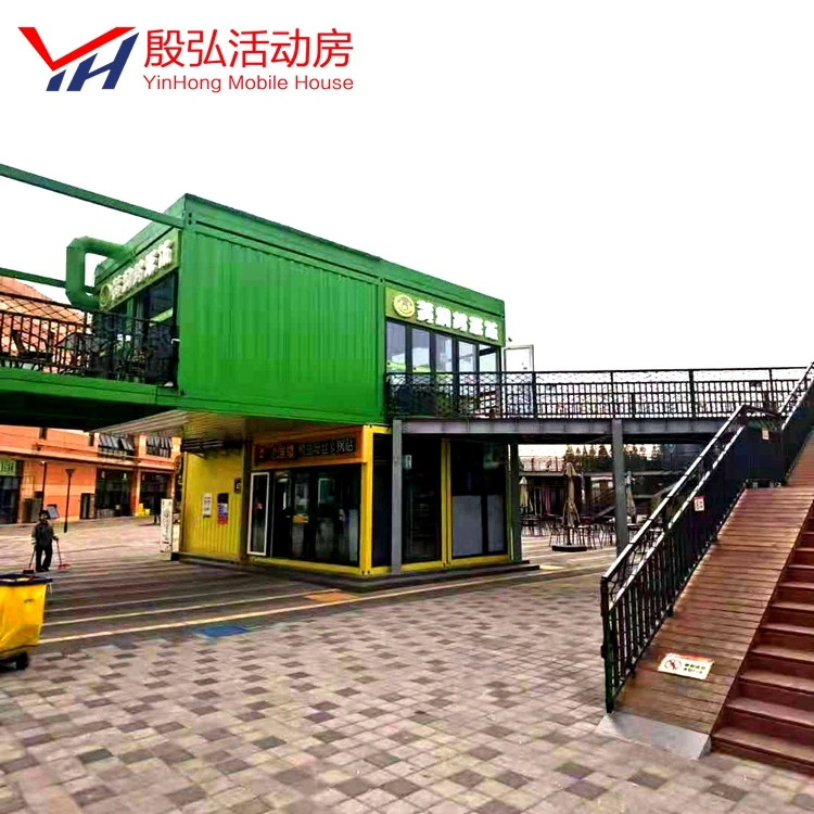 High Quality Steel Structure Prefabricated Building Container House with Corrugated Panels