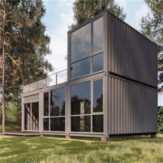 New Design Luxury Expandable Container House Prefab Container Shop with Balcony for Wholesale