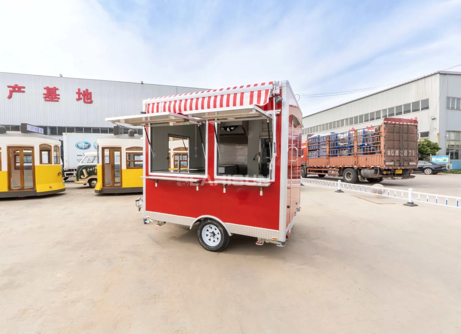 Beautiful Chinese Made Mobile Food Van Trailer Mini Style of Street Breakfast Shop for Sale