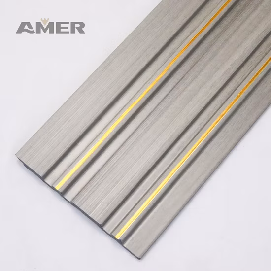 Amer Wholesale PS Plastic Charcoal Louvers Wall Panels PS Wall Panel PS Decoration Panel Building Material